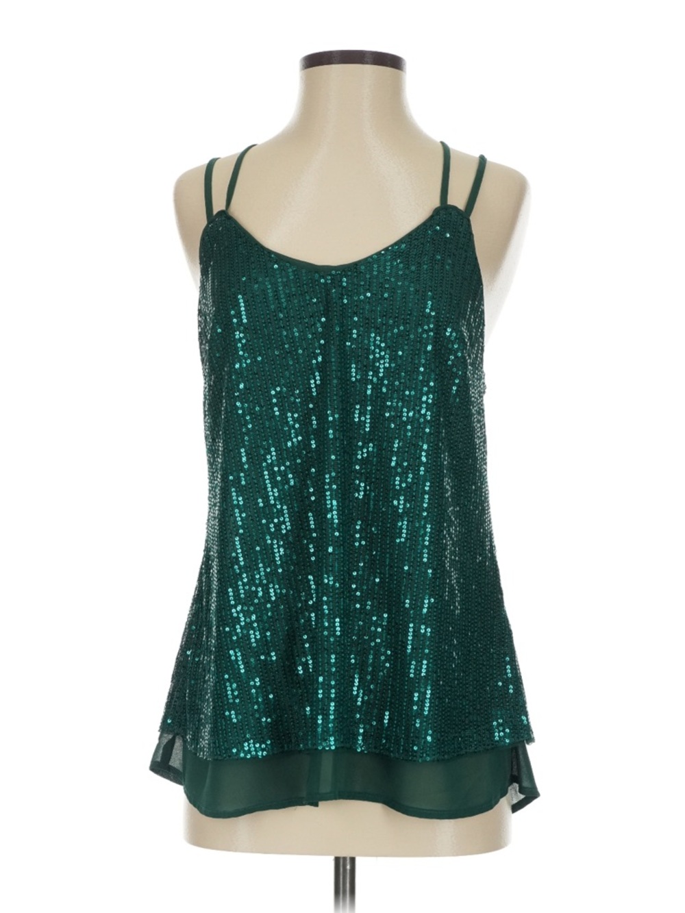 Grace Karin Emerald Green Sequin Camisole